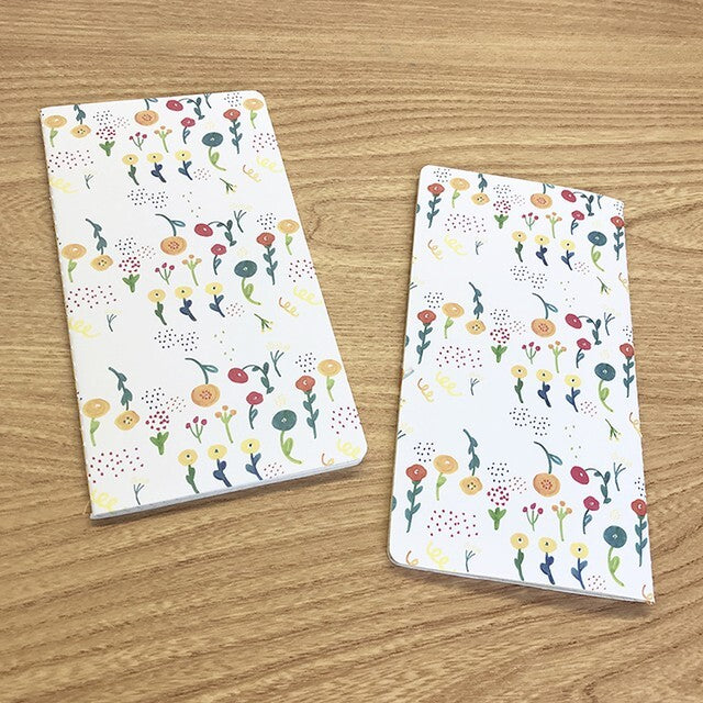 Slim Notebook Kurogoma Flowers