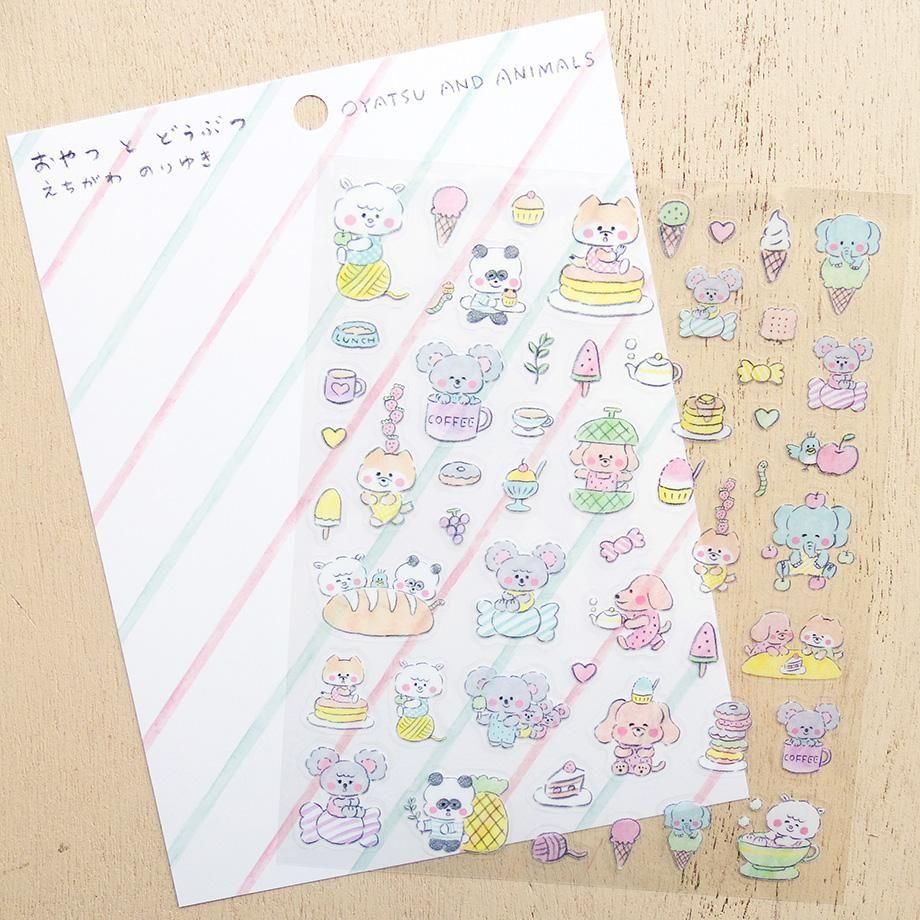Echigawa Noriyuki Stickers Snacks and Animals