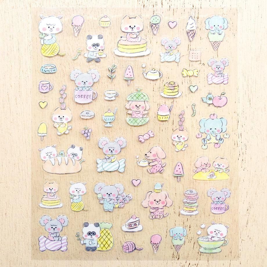 Echigawa Noriyuki Stickers Snacks and Animals