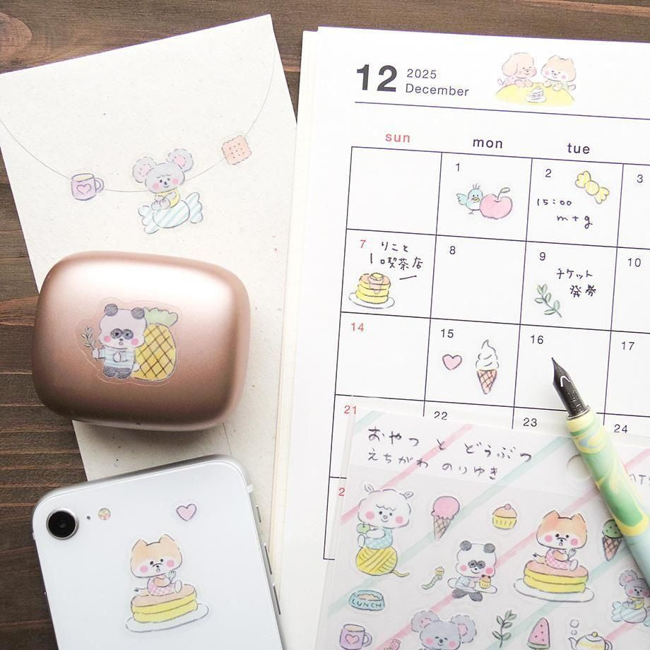 Echigawa Noriyuki Stickers Snacks and Animals