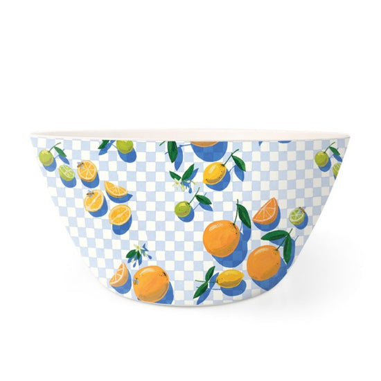 Load image into Gallery viewer, Sorrento Citrus Bamboo Melamine Large Bowl
