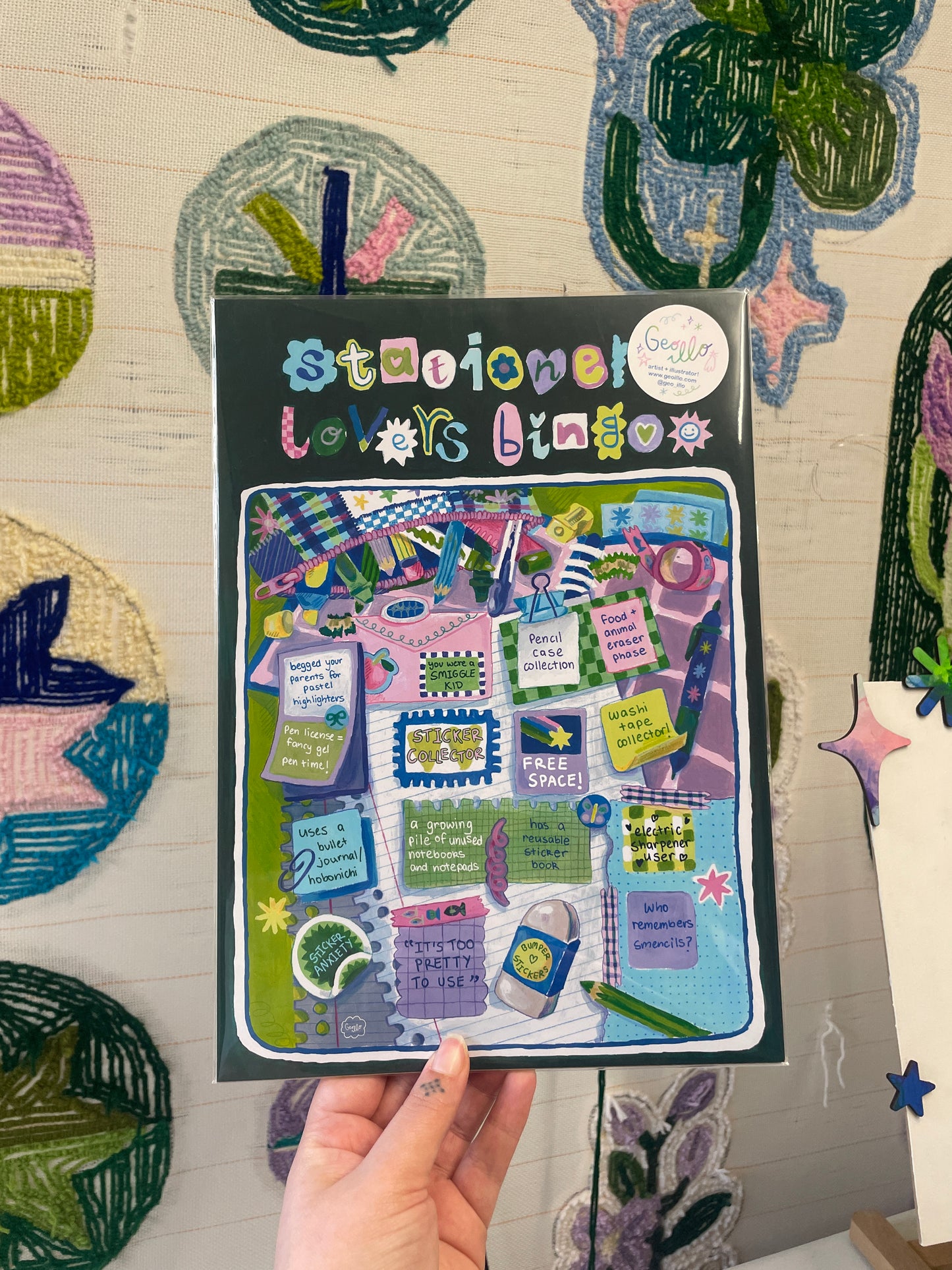 Stationery Lovers Bingo ~ fine art print