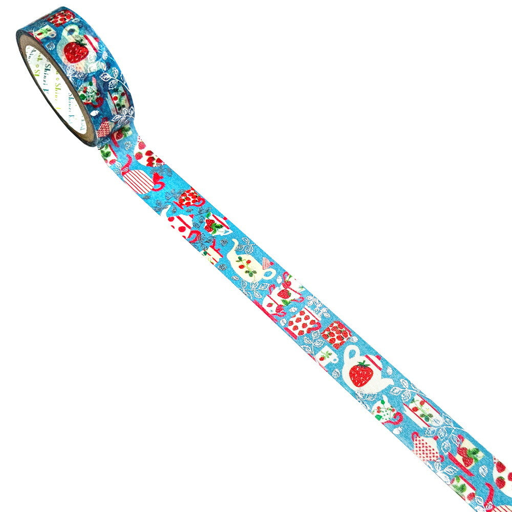 Shinzi Katoh Washi Tape Strawberry Teacup