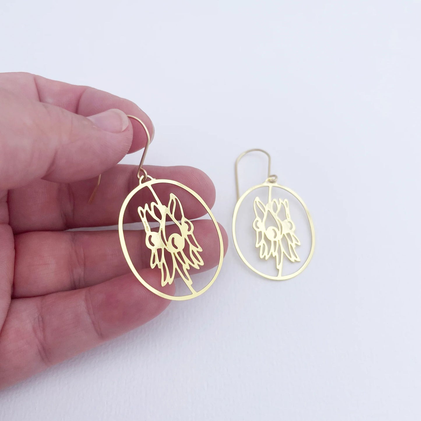 Mini Sturt Desert Pea Dangles Gold