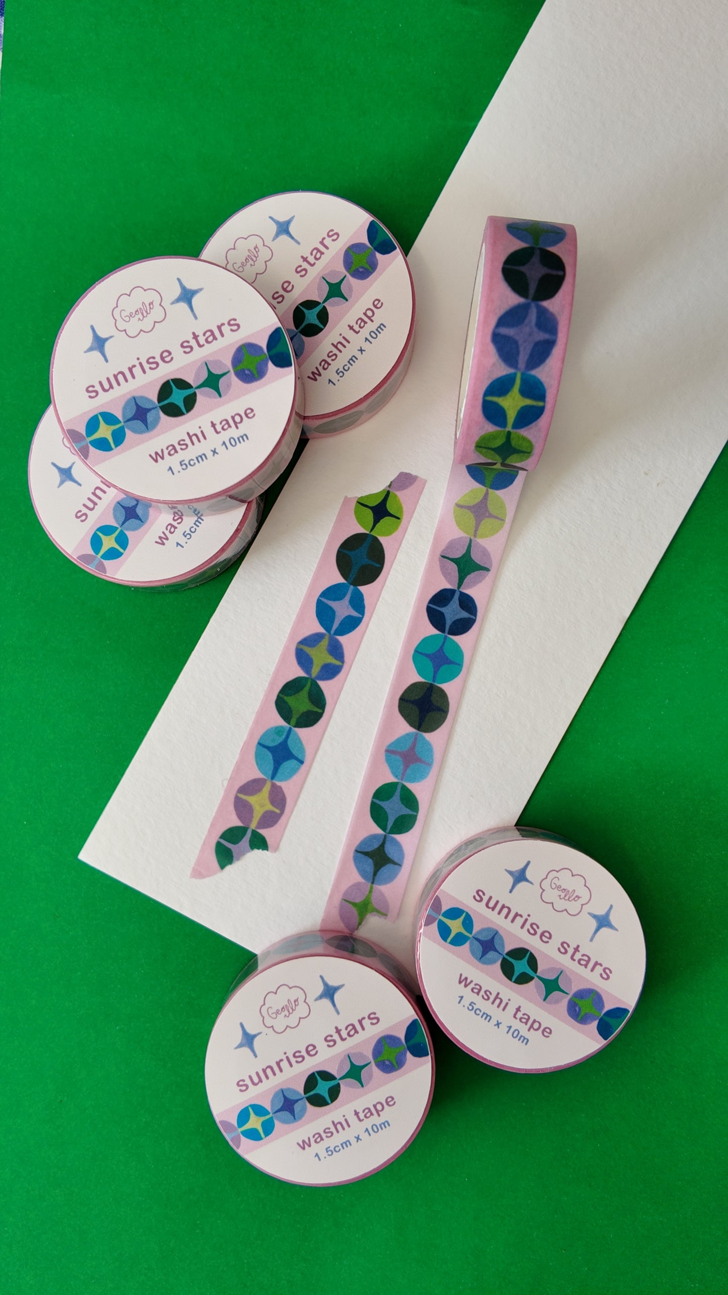 sunrise stars washi tape
