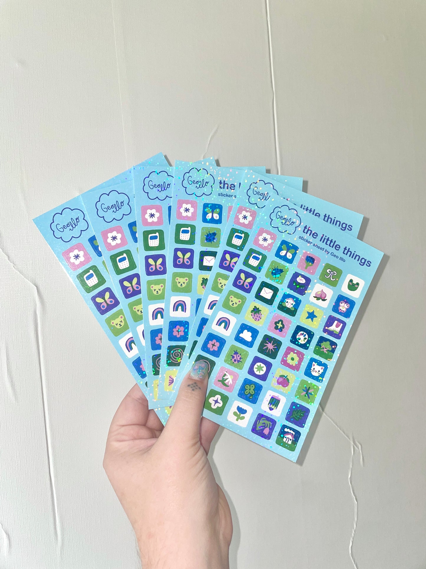 The little things sticker sheet