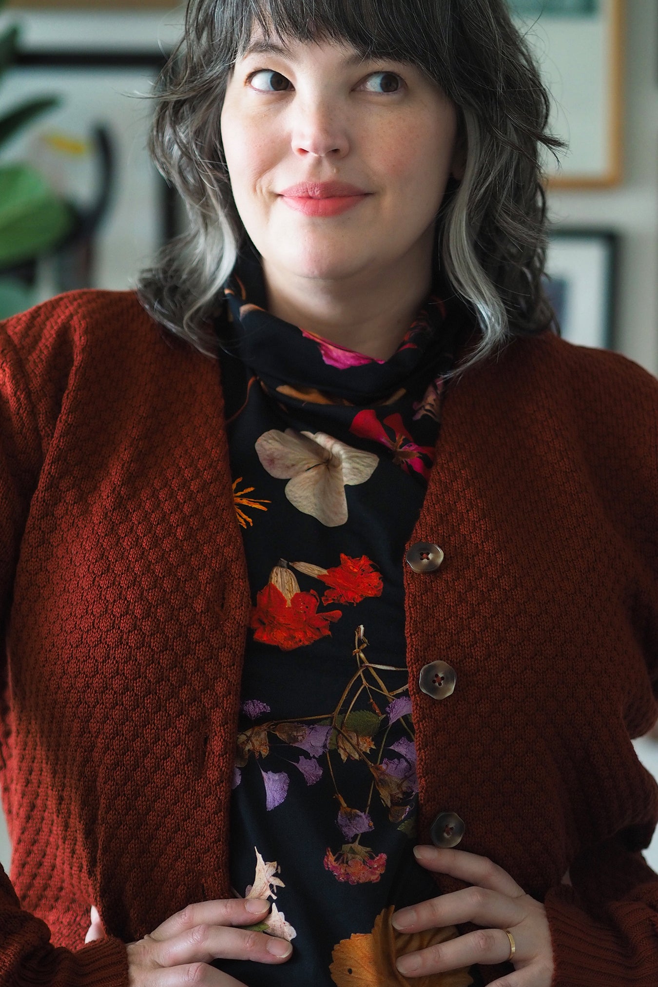 Cosy Clementine Cardie Rust