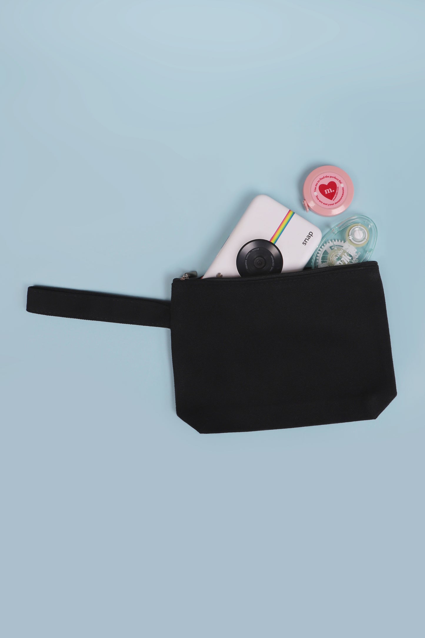 Trinket Zip Purse Black