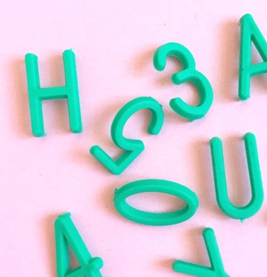 OMM Design - Medium Green Letters.