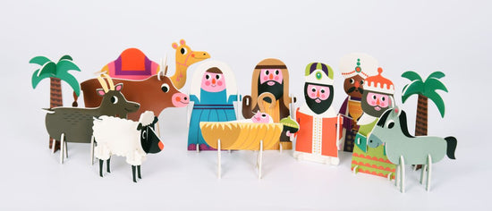 Load image into Gallery viewer, OMM Design - Xmas Puzzle Crib 3D 12 figures
