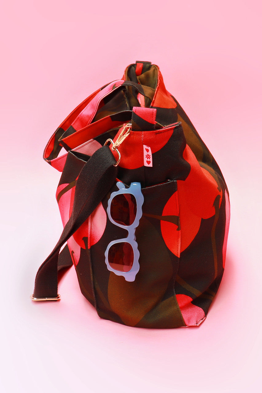 Load image into Gallery viewer, Bessie Beach Bag Cherries
