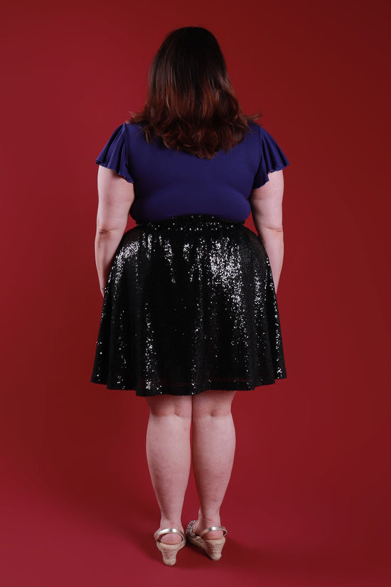 Load image into Gallery viewer, Xanadu Skirt Mini Black Midnight
