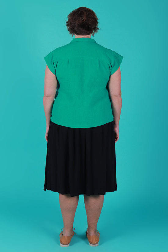 Trixie Shirt Jade Linen