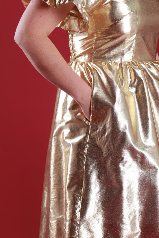 Load image into Gallery viewer, Xanadu Dress Gold Rush

