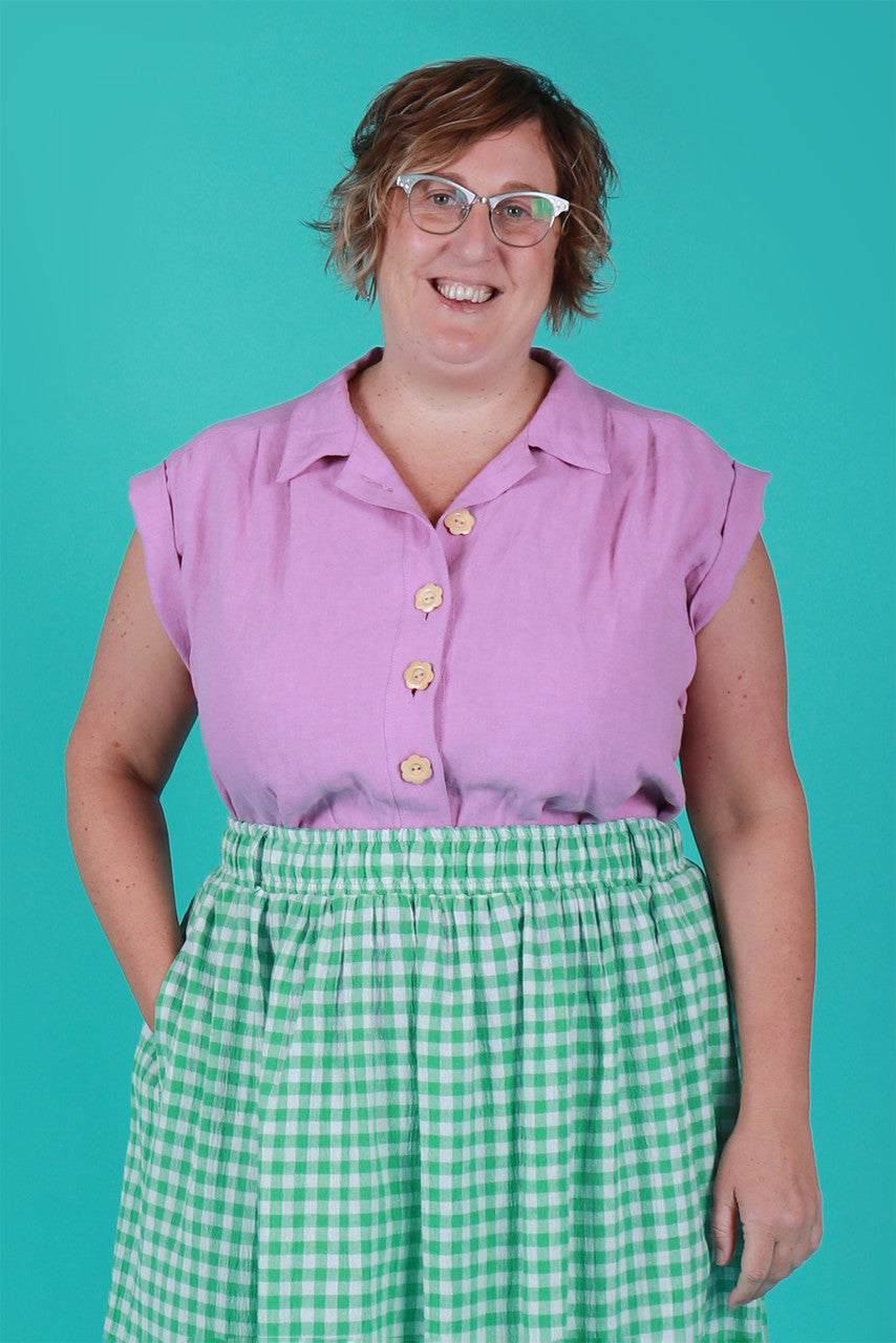 Trixie Shirt Lavender Linen