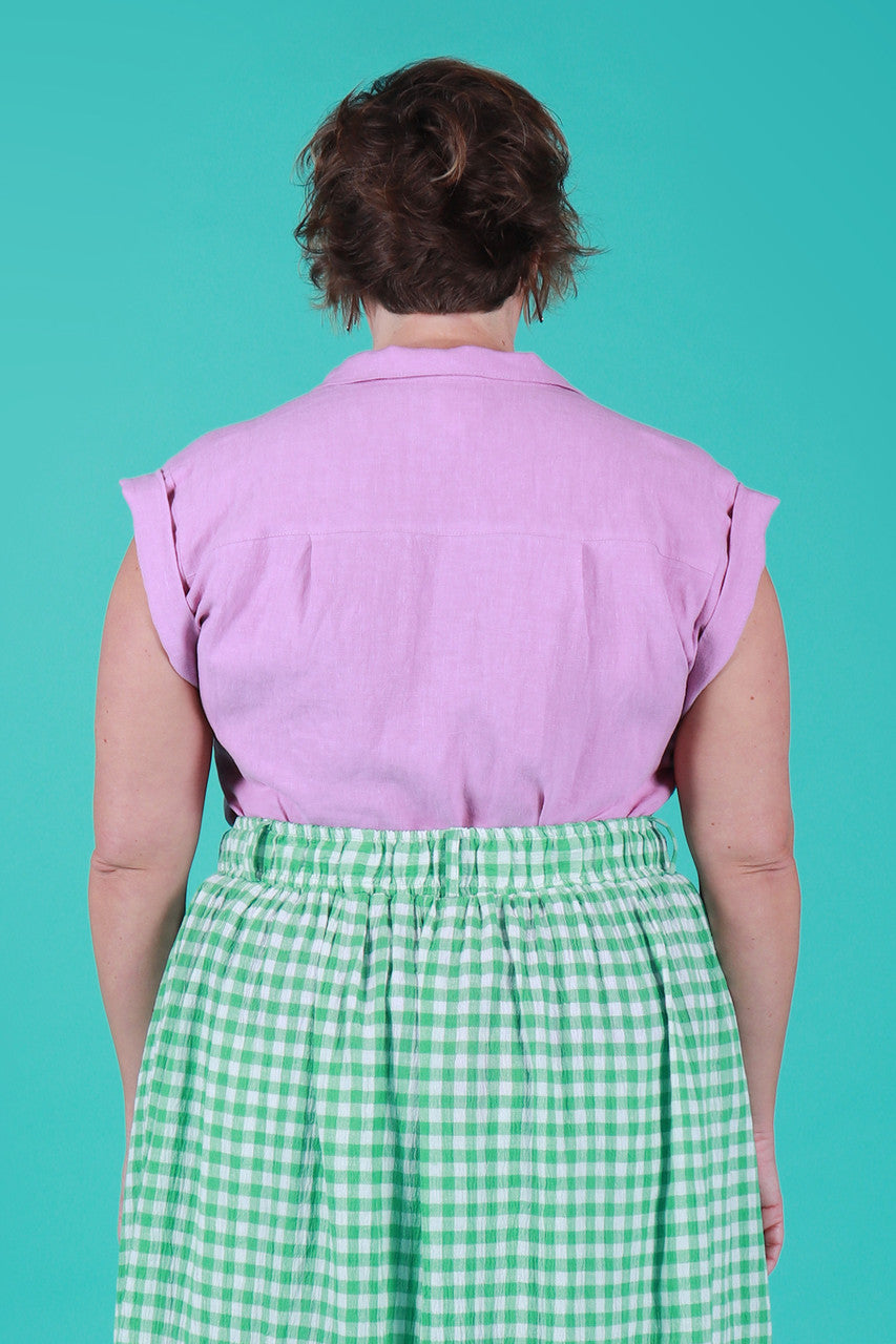 Trixie Shirt Lavender Linen