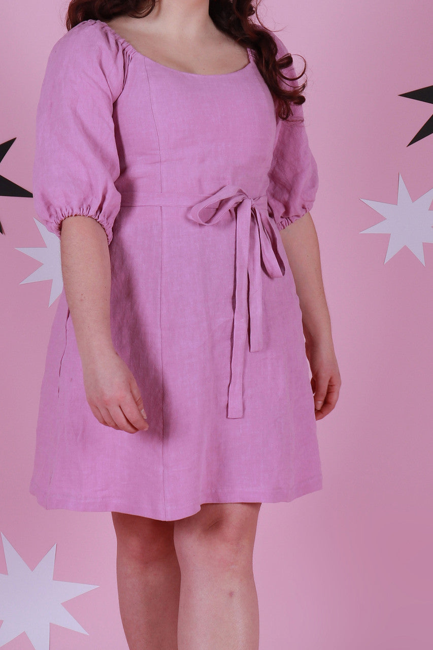 Roxy Dress  Lavender Linen