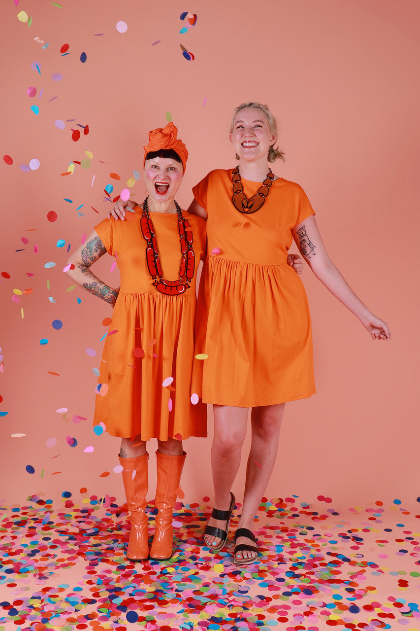 Edie Tee Dress Healing Orange