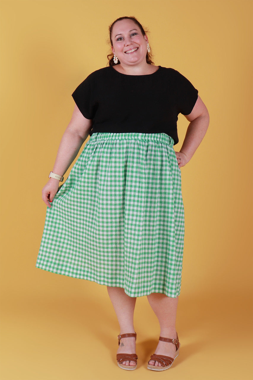 Gingham skirt hotsell plus size