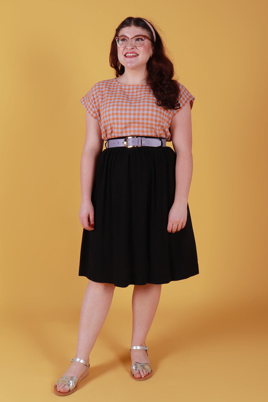 Ella Skirt Shadow Black