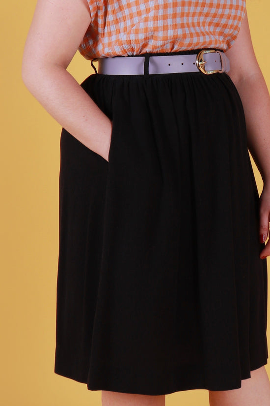 Ella Skirt Shadow Black