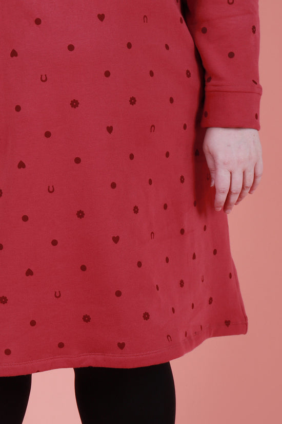 Sadie Dress A Line Lucky Spot Mulberry