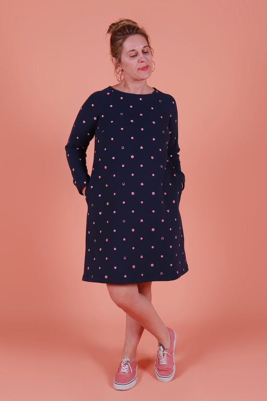 Sadie Dress A Line Lucky Spot Denim