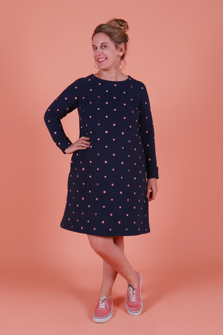 Sadie Dress A Line Lucky Spot Denim