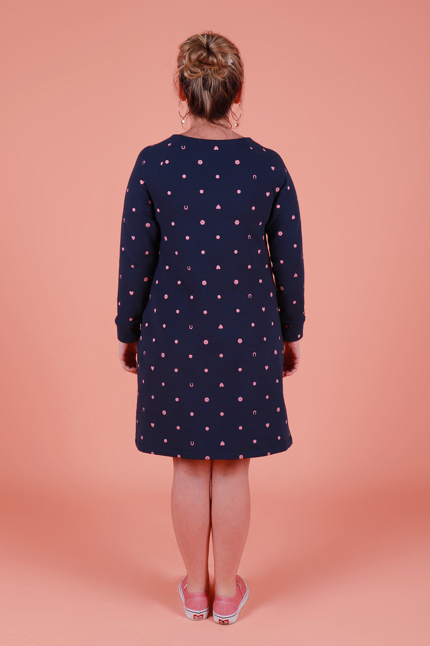 Sadie Dress A Line Lucky Spot Denim