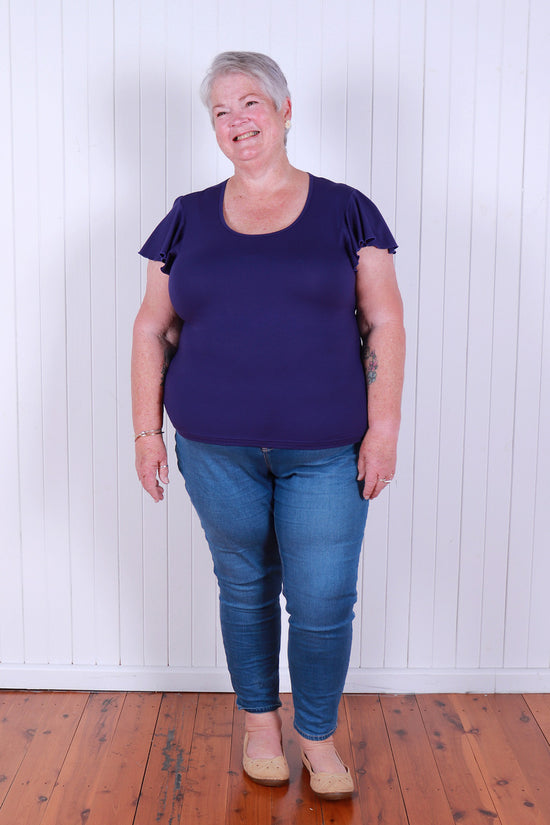 Flutter Tee Grape