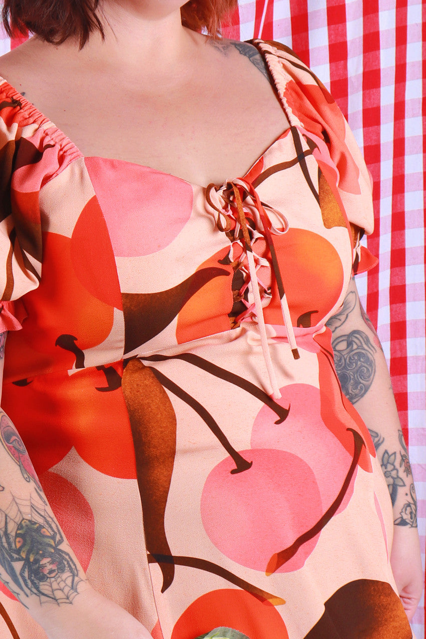 Load image into Gallery viewer, Anita Dress Cherries
