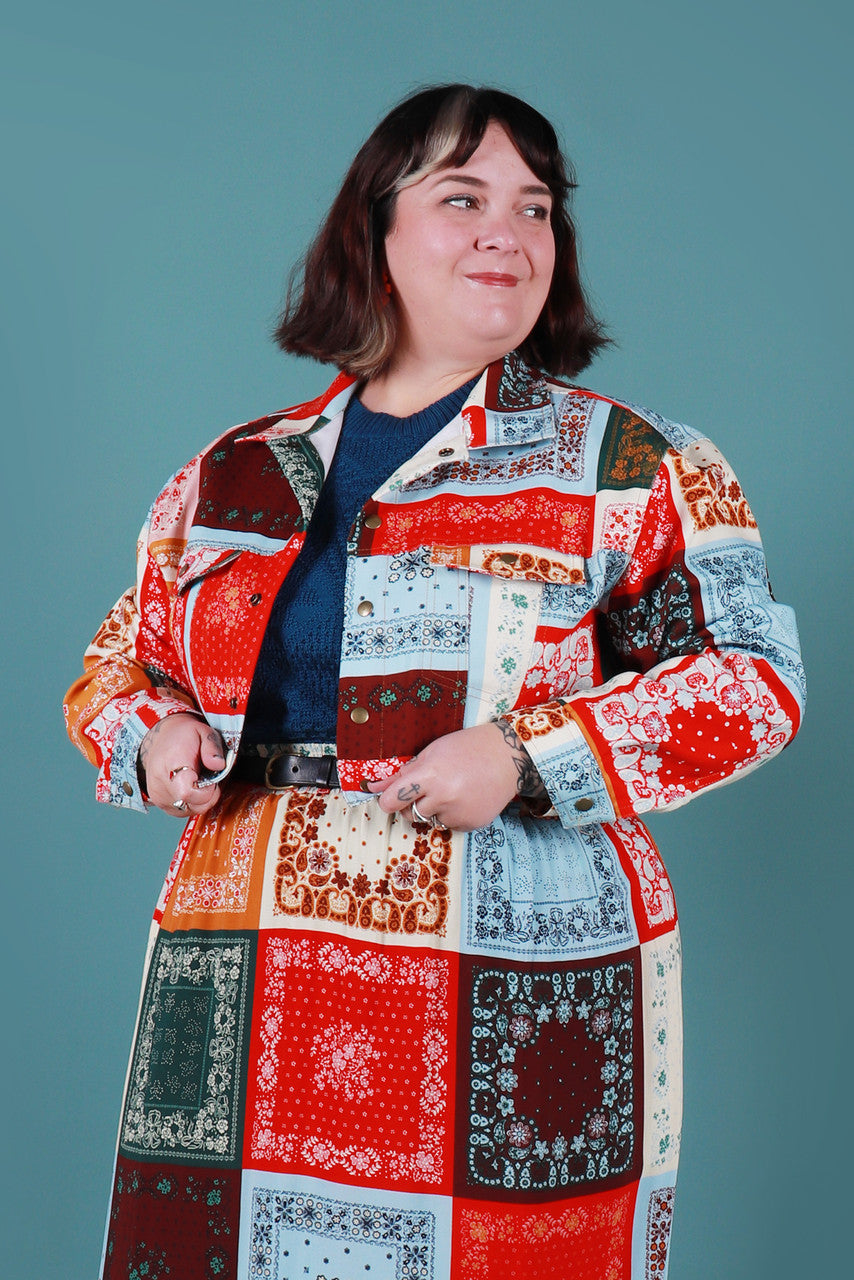Load image into Gallery viewer, Jeanie Jacket Bandana Palm Springs
