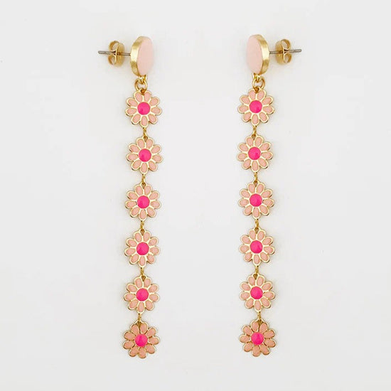 Load image into Gallery viewer, Daisy Dozens Earrings Pink
