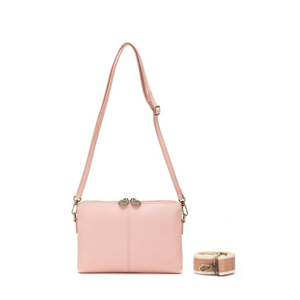 Load image into Gallery viewer, Kiara Pink Crossbody and Clutch
