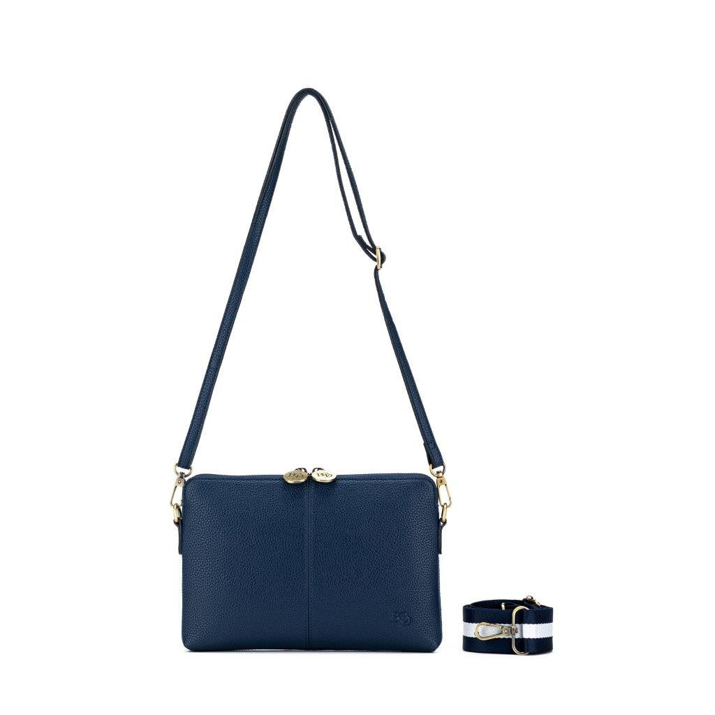 Load image into Gallery viewer, Kiara Navy Cross Body and Clutch
