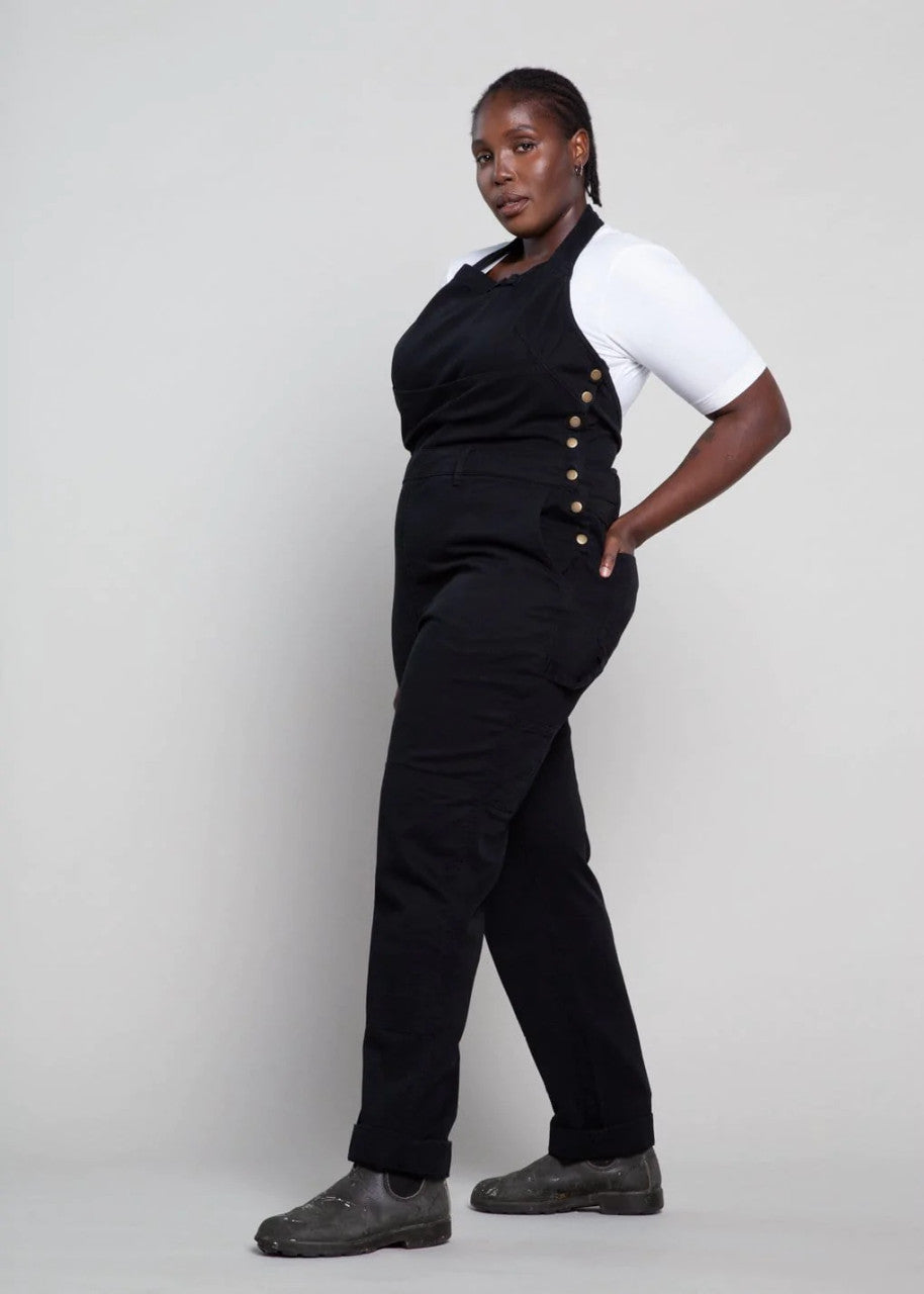 Parton Work Suit Long Body Black