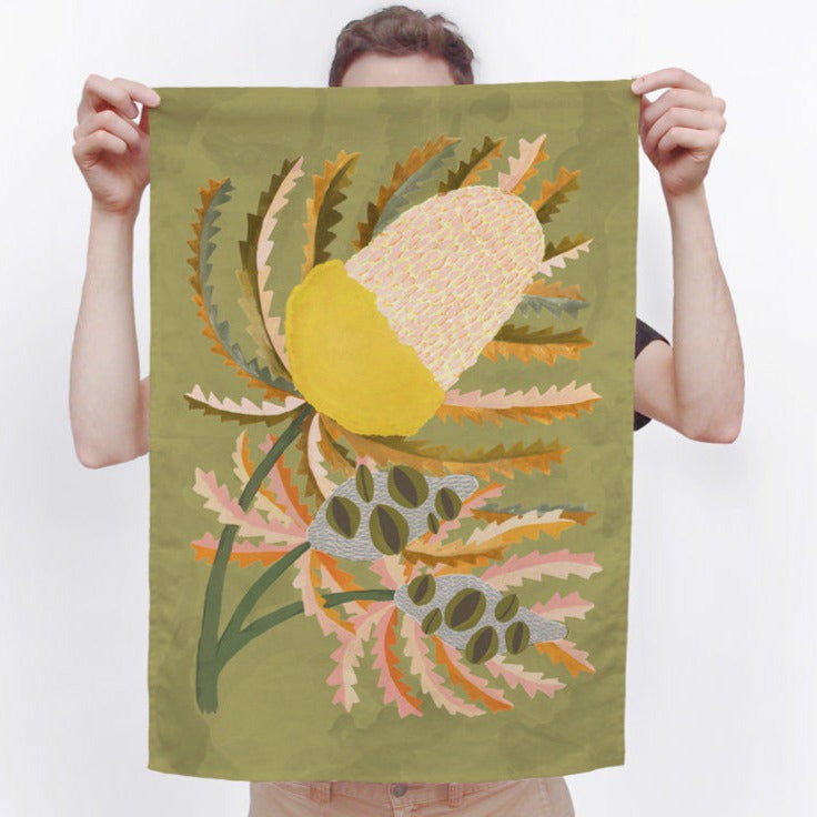 Banksia Bloom Tea Towel