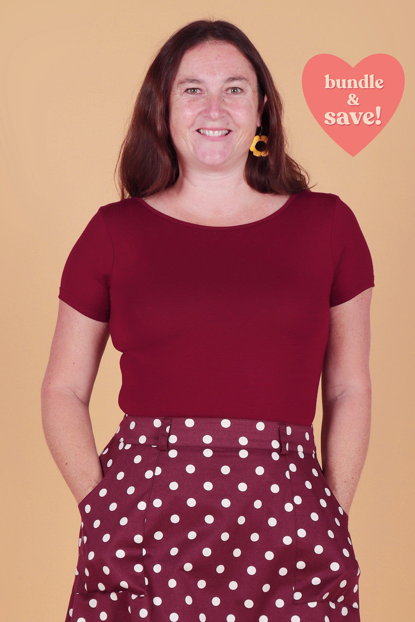 Bronte Reversible Top Berry