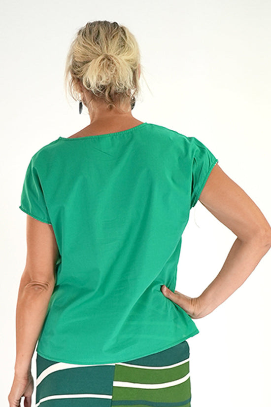 Tilly Top Green Voile