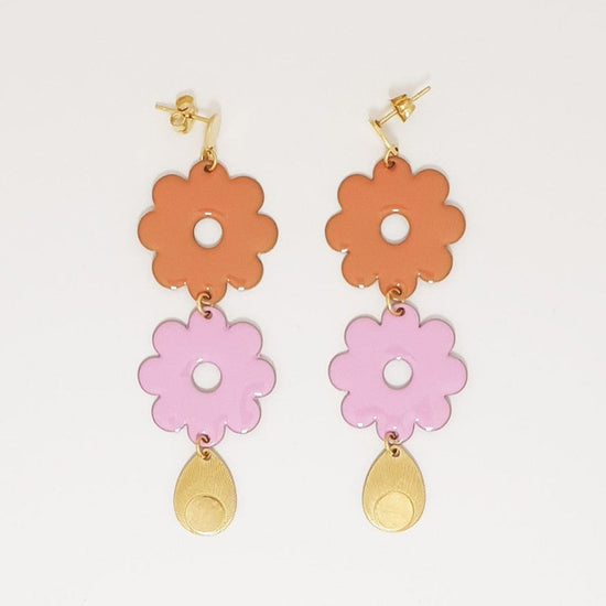 Pamper Earrings Apricot Orchid