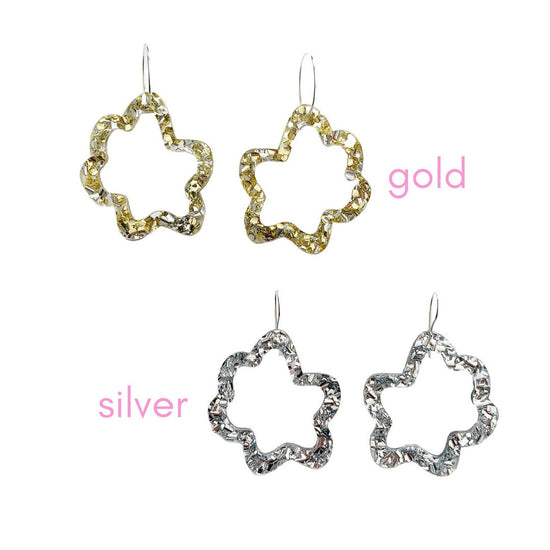 Load image into Gallery viewer, Mini Glitter Fluffy Hoops Gold
