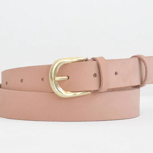 Leather Belt Ballet Pink