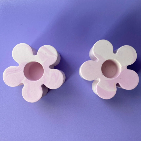 Flower Candle Holder Lilac Dreams