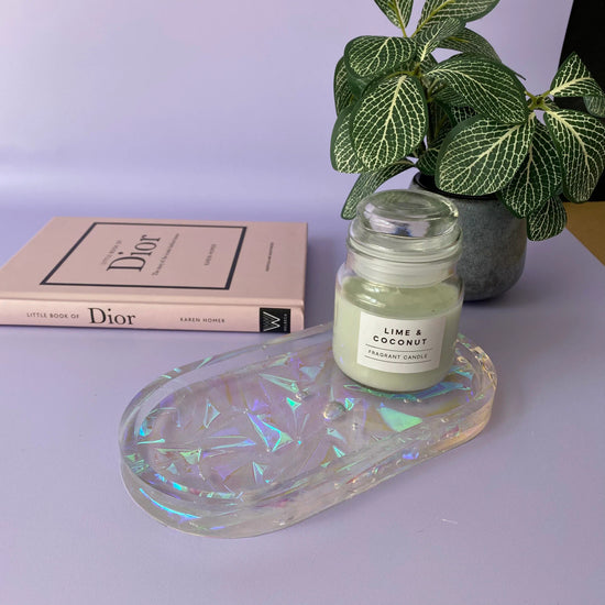 Load image into Gallery viewer, Iridescent Resin Skin Care Tray
