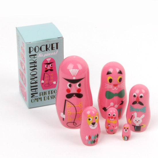 Load image into Gallery viewer, Omm Design - Pocket Circus Nesting Dolls
