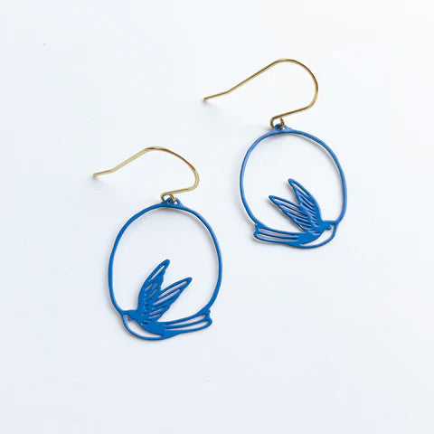 Mini Swallow Dangles Blue