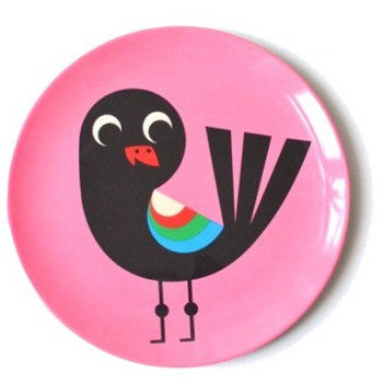 OMM Design Pink Bird Plate