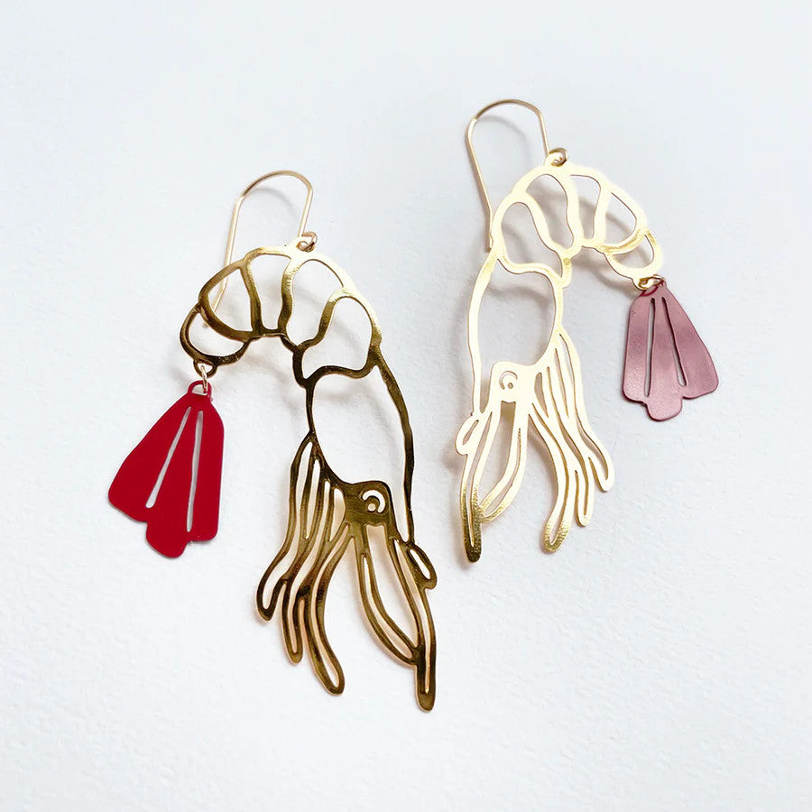 Chrissie Prawns Gold Red