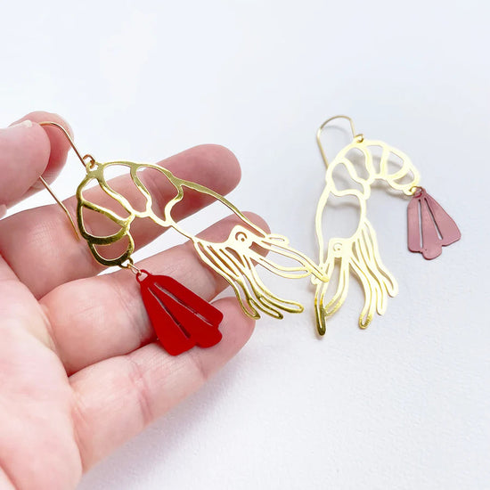 Chrissie Prawns Gold Red