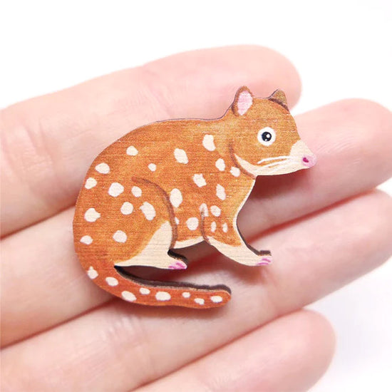 Load image into Gallery viewer, Quoll Brooch.
